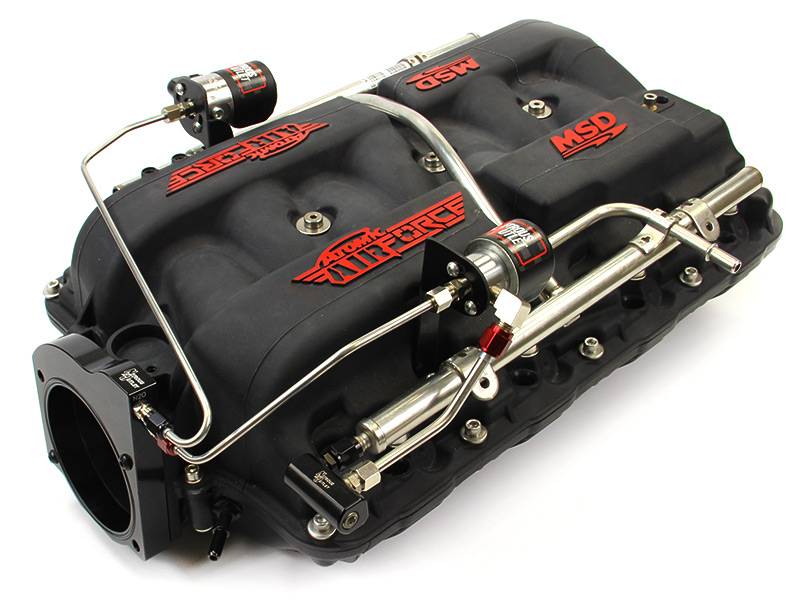 Ls1 Stack Intake MSD Atomic AirForce LS1 Intake Hard-Lined Plate System for Aftermarket ...