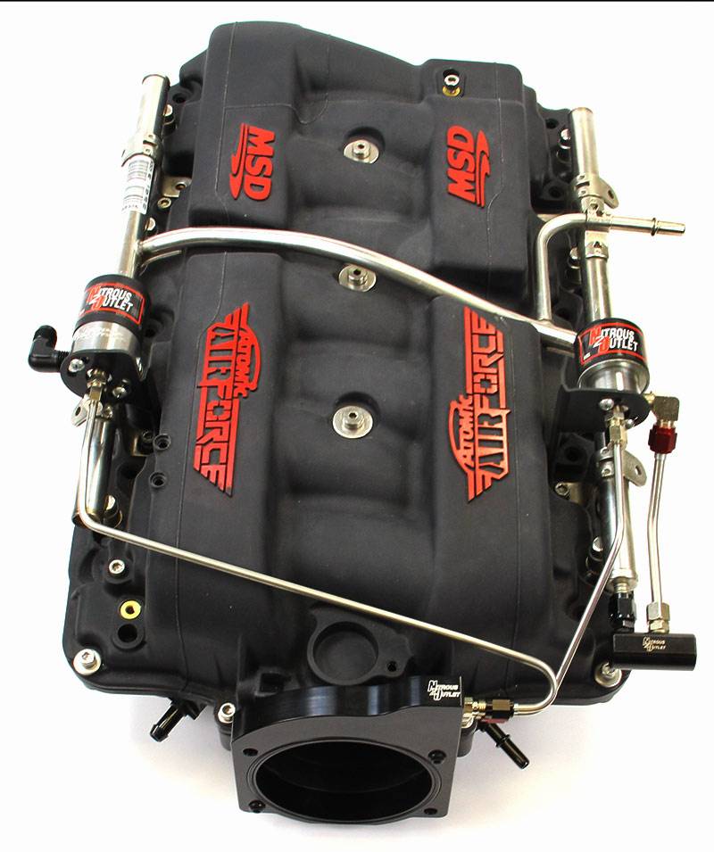 Ls1 Stack Intake MSD Atomic AirForce LS1 Intake Hard-Lined Plate System for Aftermarket ...
