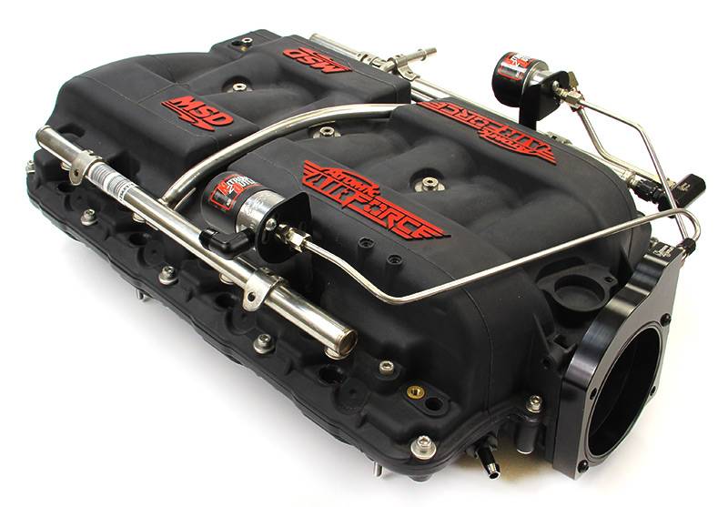 MSD Atomic AirForce LS1 Intake Hard-Lined Plate System for Aftermarket Fuel Rails