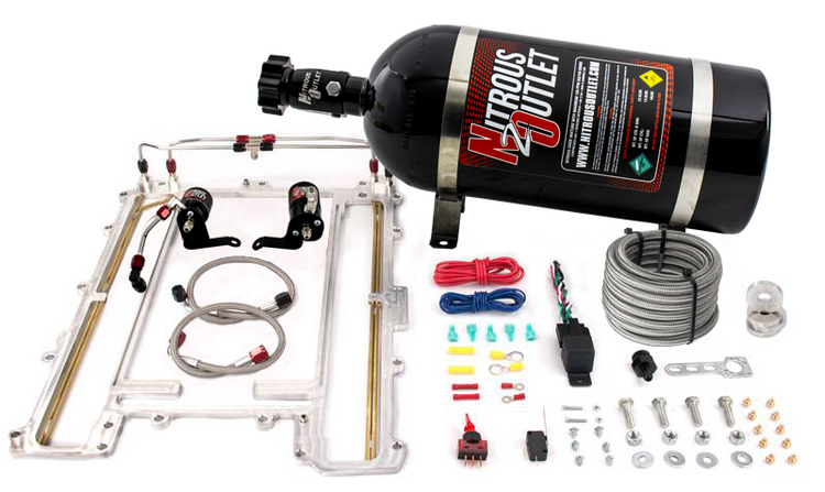Nitrous Outlet Oxide Plate Systems 00-10172-12 LS9 Blower system (12Lb Bottle) (55 PSI)(100-150-200-250-300HP) thumbnail 2
