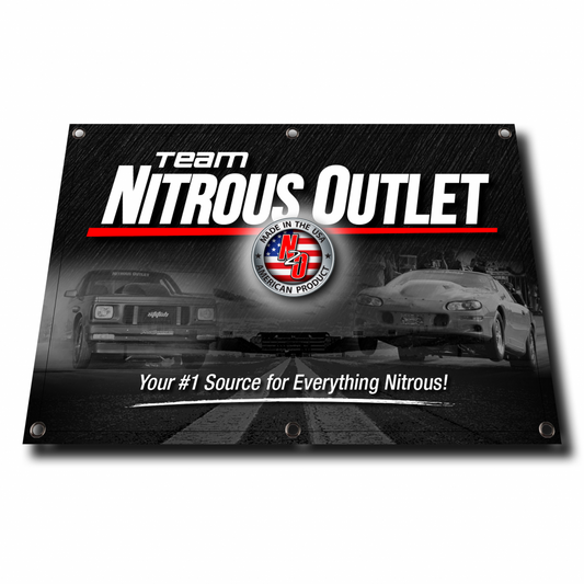 Nitrous Outlet Black Promotional Banner (2'x3')